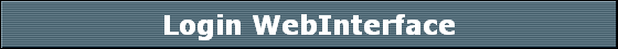 Login WebInterface